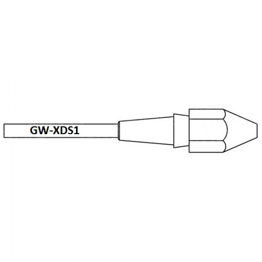 XDS1 - Nozzle - Inner Ø 1,4 mm Outer Ø 2,5 mm Nozzle Length 10,5 mm XDS1 - Nozzle - Inner Ø 1,4 mm Outer Ø 2,5 mm Nozzle Length 10,5 mm